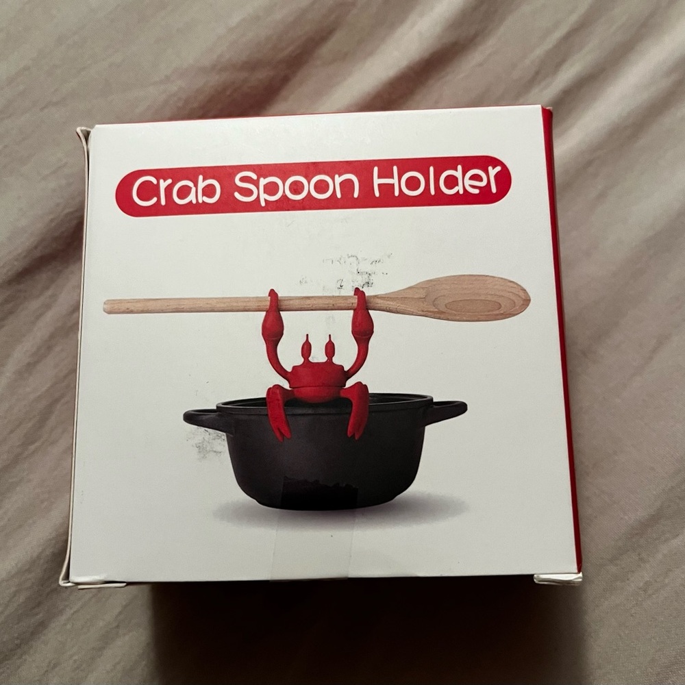 Toto/Red Crab Spoon Holder for Kitchen NWT